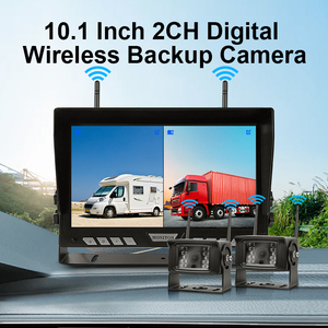 Sistema de Cámara de Visión Trasera Inalámbrica de 2 Canales con Grabación en Bucle, Resistente al Agua IP67, Pantalla de 10.1 Pulgadas, para Camiones y Remolques, Wireless-10 - Product Image 1