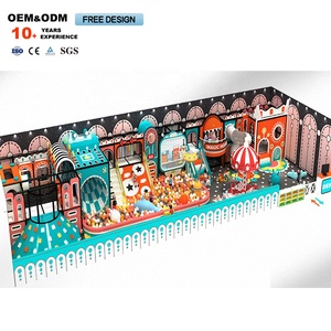 Equipo de Parque de Aventuras Infantil para Interiores al por Mayor, Casa de Espuma con Forma de Macaron y Personajes de Dibujos Animados - Product Image 5
