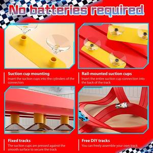 Pista de Carreras de Coches Antigravedad Flexible de 4-5 Metros para Niños, Juguete Educativo de Plástico para Interior, Regalo de Cumpleaños para Niños - Product Image 5