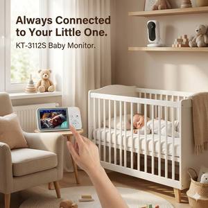 Monitor Inteligente para Bebés de Fábrica Directa, Compatible con OEM/ODM, Cámara de Vigilancia con Modo Vox, Aplicación Tuya Smart WiFi para Mayoristas - Product Image 3