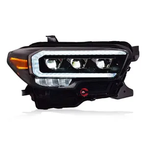 For Toyota Tacoma N3 Full LED Front Light 2015 2016 2017 2018 2019 2020 Headlights LED DRL +Dymanic Turning Signal