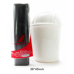 Sac poubelle noir en HDPE Starseal personnalisable sur rouleau, robuste et jetable, 36*45 pouces, produit en plastique durable pour usage domestique - Product Image 1