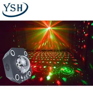 YSH LEDステージライト120パターン宇宙船LEDディスコ照明サウンドコントロールバーKTVホームクラブレーザーエフェクトライトスターリープロジェクター