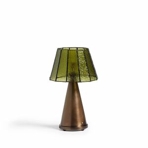 Lámpara de Mesa de Vidrio Agrietado de Estilo Vintage Francés, Bombilla Incandescente E27 220V, Iluminación de Noche, Lámpara Decorativa - Product Image 1
