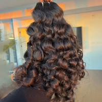 Extensiones de Cabello Humano Indio 100% Natural, Cabello Virgen con Cutícula Alineada, en Paquetes