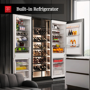 Source Factory Stainless Steel Built in Refrigerator EU Certified Commercial Side by With French Door Stainless Steel Refrigerat - Product Image 5