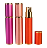 Mini atomiseur de parfum de poche de luxe rechargeable 8ml rond Portable recharge de voyage atomiseur vaporisateur de parfum