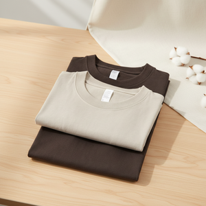 T-shirt épais surdimensionné 100 % coton de haute qualité, personnalisable, vierge, pour homme et unisexe - Product Image 3