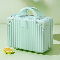 Valise portable étanche en ABS de 14 pouces, petite valise de voyage, boîte de rangement, mini valise mignonne, trousse de maquillage – Vente en gros