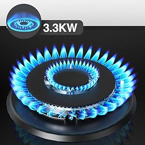 Piano del tavolo/costruito in cucina cucina cucina elettrica e cucina a <span class=keywords><strong>Gas</strong></span> con 3 bruciatori a <span class=keywords><strong>Gas</strong></span> 1 piano cottura elettrico a <span class=keywords><strong>Gas</strong></span> - Product Image 3