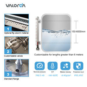 물 탱크 레벨 측정을 위한 오버 헤드 <span class=keywords><strong>PVDF</strong></span> 프로판 부탄 LPG 연료 가스 탱크 게이지 레벨 표시기 누출 감지기 - Product Image 4