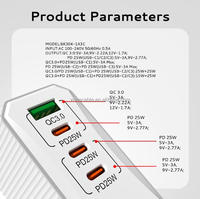 Cargador de 50W tipo C Puerto PD 3,0 cargador rápido USB cargador rápido de pared móvil para Samsung S23 para iPhone 16 15 14 13