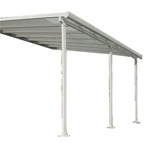 高档铝制天井雨篷、遮雨帘、阳台天幕室外罩铝制天井罩