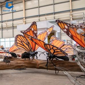 Papillons animatroniques d'insectes de simulation de <span class=keywords><strong>NL</strong></span>-AA24M301 pour le <span class=keywords><strong>parc</strong></span> d'attractions - Product Image 5