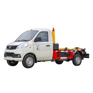 รถบรรทุกขยะเครื่องยนต์เบนซินขนาด4x2 Foton 3ลูกบาศก์เมตรรถบรรทุกขยะยกตะขอ - Product Image 1