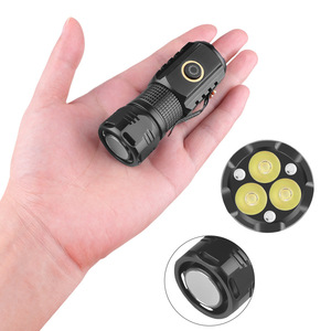 <b>Mini</b> Rechargeable Flashlight 3 LED High Power Type C Charging Portable Outdoor Camping Fishing Patrol Light - Product Image 2