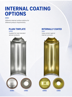 Kit de dômes coniques pour aérosols 45 mm 112E 113G, embouts en fer blanc pour emballages de désodorisants