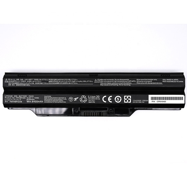High Safety Brand New 6400mAh 72Wh FPCBP390 Battery for Fujitsu Notebook LifeBook SH782 FPCBP391 FPCBP392 FMVNBP224B FMVNBP23
