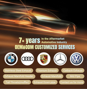 Выхлопная система Catback из титанового сплава с синим покрытием для BMW 240 540 840 X3 X4 X5 3.0T, с одинарной средней трубой и глушителем - Product Image 6