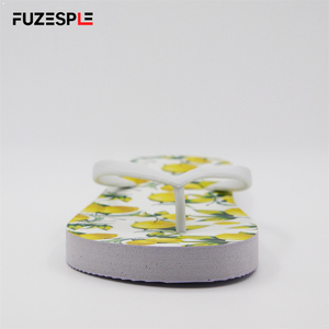 Sandalias Planas para Mujer con Estampado de Limones Frescos, Minimalistas, con Tira Blanca, Ligeras, para Verano, Playa, Piscina, Citas - Product Image 3