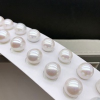 Perles d'eau douce naturelles rondes blanches 1A - 5A, vente en gros, 10-14 mm, forme ronde, perles Edison en vrac pour la fabrication de bijoux