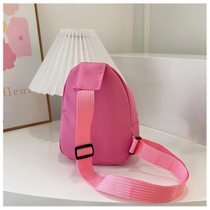 Nouvelle tendance Simple couleur unie Nylon léger extérieur décontracté Logo personnalisé sac à bandoulière pour les enfants - Product Image 6