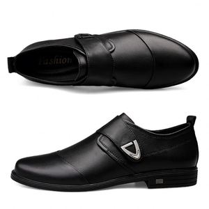 Mocassins carrés souples en cuir de vachette de créateur, à lacets, antidérapants, respirants et légers, chaussures habillées en cuir pour hommes, tailles 37-45 - Product Image 5