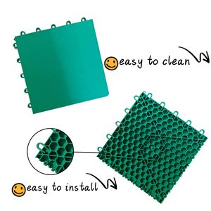 Plancher sportif suspendu à emboîtement, antidérapant, absorption des chocs, dalles de sol en PVC pour patinage à roulettes, terrains multi-usages intérieurs - Product Image 2