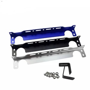 Aluminum Engine Oil Cooler Mounting <b>Bracket</b> Kit Black Blue <b>Silver</b> For Retrofit Upgrade - Product Image 3