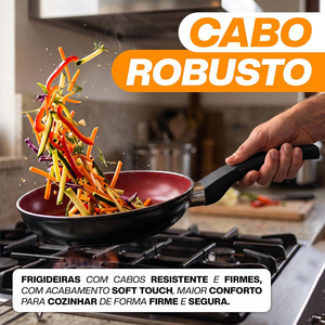 Non-Stick Marble Coated Fry <b>Pan</b> Bakelite Handle Aluminum Cookware Non-stick Forged Frying <b>Pan</b> <b>Set</b> - Product Image 6