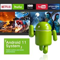 Nouveau design M10 Plus 60W 2,69 pouces LCD 1280 X 720P 200ANSI Processeur Amlogic H713 Android 11 Projecteur intelligent avec support 1 Go + 8 Go