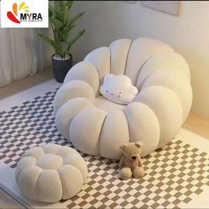 โซฟาบีนแบ็กหนังแท้สไตล์โมเดิร์น  แบบมีปุ่ม  ปรับเอนนอนได้  นั่งสบาย  เฟอร์นิเจอร์ห้องนั่งเล่น  โซฟาพักผ่อน - Product Image 6