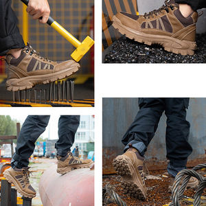 حار بيع مكافحة تحرق الحطابين الأحذية الصلب اصبع القدم أحذية السلامة الرجال أحذية أمان عدم الانزلاق ثقب واقية الأمن للعمل - Product Image 6