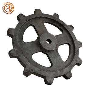 Pignon d'entraînement <span class=keywords><strong>à</strong></span> courroie en caoutchouc forgé certifié CE, pignon <span class=keywords><strong>à</strong></span> cannelures de précision <span class=keywords><strong>pour</strong></span> <span class=keywords><strong>tondeuse</strong></span> <span class=keywords><strong>à</strong></span> <span class=keywords><strong>gazon</strong></span>, moissonneuse-batteuse, châssis de chenilles, <span class=keywords><strong>pièces</strong></span> de rechange - Product Image 3
