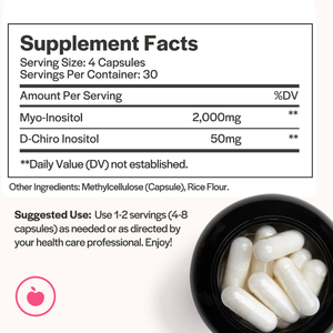 Lifeworth Vrouwen Vruchtbaarheid Hormonale Balans Ovariële Gezondheidsondersteuning Capsule Myo-Inositol D-Chiro Inositol Supplement Voor Volwassenen - Product Image 3