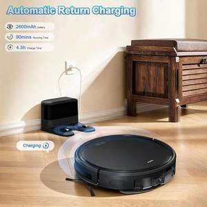 Robot Vacuum Cleaner Wet Mop Combo PGID Smart <b>Mapping</b> Gyroscope Battery-Powered WiFi App Brushless Motor HEPA Filter Hotel Use - Product Image 1
