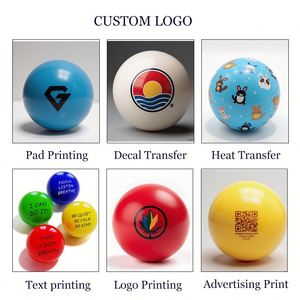 Vente en gros de balles anti-stress en PU de 6,3 cm avec logo imprimé, balles en mousse PU personnalisées avec logo, jouets anti-stress avec logo - Product Image 4