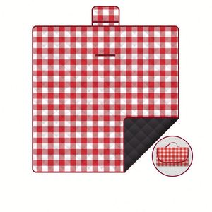 <b>Large</b> Extra Thick Blanket Waterproof Sand Proof Foldable Plaid Picnic <b>Mat</b> Portable Outdoor Beach Camping Travel Rug - Product Image 4