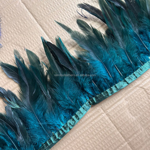 Großhandel 5-7 Zoll Hahnenfedern-Borte Natürliches Muster für Karnevalskostüme Partydekoration Bekleidungsanwendung - Product Image 6
