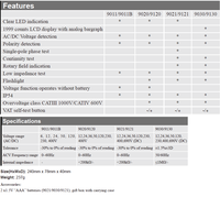 Efficient AC/DC Voltage & Polarity Detection IP64 Electrical Testers Diagnostics Instruments