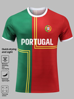 Maillot de football pour hommes à manches courtes, imprimé numérique, pour l'entraînement, toutes saisons, séchage rapide, respirant, personnalisable