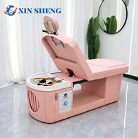Offre Spéciale durable cheveux lavage shampooing lit chauffage eau traitement tête Spa Thai Massage lit avec armoire de rangement