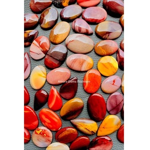 Pierre précieuse en vrac pour la fabrication de bijoux pierre polie ton de terre parfait pour les bagues - Product Image 1