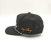 Casquette de baseball sportive OEM Dobby Leopard Fruit Sporty Dot avec patch en caoutchouc réglable pour performance hydro-golf, course et entraînement