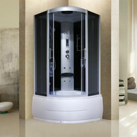 Cabine de douche vapeur monobloc en forme de bateau pour hôtel et sauna domestique avec pluie artificielle/massage/Bluetooth