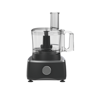 Robot culinaire électrique 9-en-1 de 700W avec bol de 1,5L, pour hacher, trancher, râper, moudre la viande, pétrir la pâte, mixeur multifonction