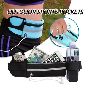 Ceinture de sport imperméable Oxford légère avec logo personnalisé sac banane pour <span class=keywords><strong>téléphone</strong></span> portable sac banane multifonction pochette de ceinture - Product Image 2