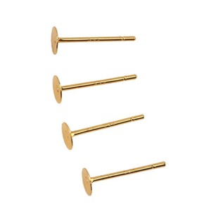 ต่างหูแบบติดแป้น ขนาด 12 มม. ชุบทองแดง สำหรับทำเครื่องประดับ DIY - Product Image 4