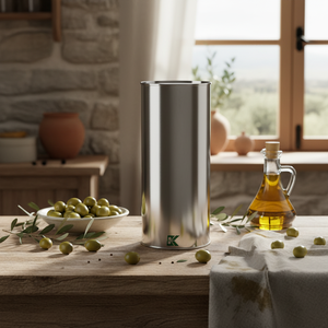 Bidon en métal Kontensan 2 L pour huile d'olive, modèle L250, 105 x H249 mm, Turquie - Product Image 3