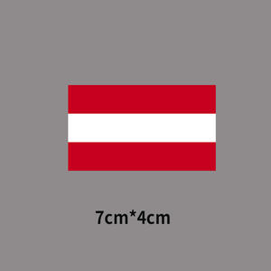 7*4cm petit drapeau de l'amérique autocollants vêtements autocollant de transfert de chaleur personnalisé DTF transferts pays drapeaux autocollants fer sur décalcomanies - Product Image 5